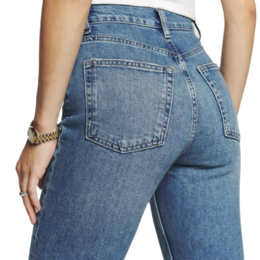 NWT/Reformation Liza Ultra High Rise Straight Cropped Jeans/Size: 29 - Picture 16 of 16